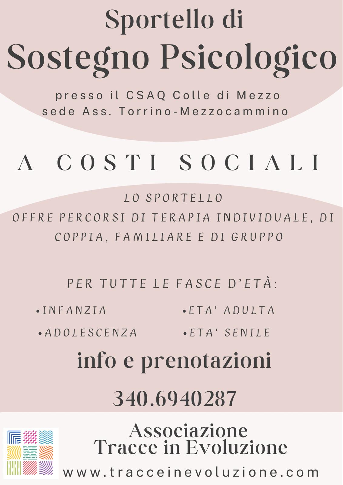 Sportello di Sostegno Psicologico
